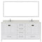 Modern Fittings Caroline Avenue 72" Double Bath Vanity with Quartz Top and Round Sinks