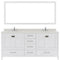 Modern Fittings Caroline Avenue 72" Double Bath Vanity with Quartz Top and Square Sinks