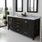 Modern Fittings Caroline Avenue 72" Double Bath Vanity with Marble Top and Round Sinks