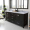 Modern Fittings Caroline Avenue 72" Double Bath Vanity with Marble Top and Round Sinks