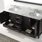 Modern Fittings Caroline Avenue 72" Double Bath Vanity with Marble Top and Round Sinks Faucets