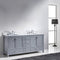 Modern Fittings Caroline Avenue 72" Double Bath Vanity with Marble Top and Round Sinks