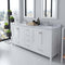 Modern Fittings Caroline Avenue 72" Double Bath Vanity with Marble Top and Round Sinks