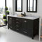 Modern Fittings Caroline Avenue 72" Double Bath Vanity with Marble Top and Square Sinks