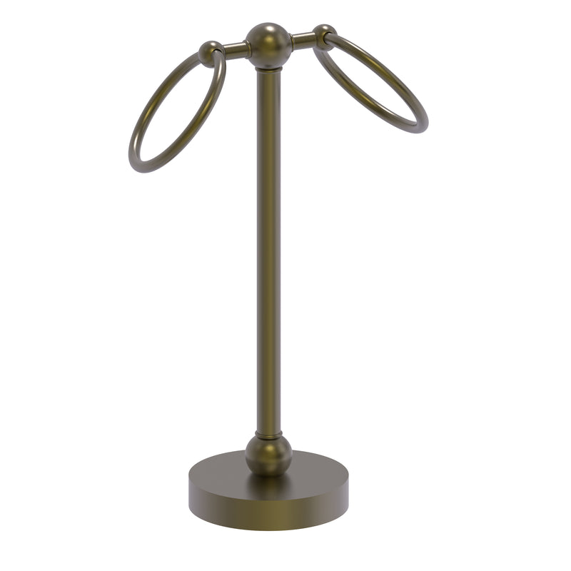 Allied Brass Vanity Top 2 Ring Guest Towel Holder GL-53-ABR