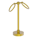 Allied Brass Vanity Top 2 Ring Guest Towel Holder GL-53-PB