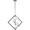 Dainolite 5 Light Halogen Pendant Mb & Pc W/ Painted Wh Glass GLA-215P-MB-PC