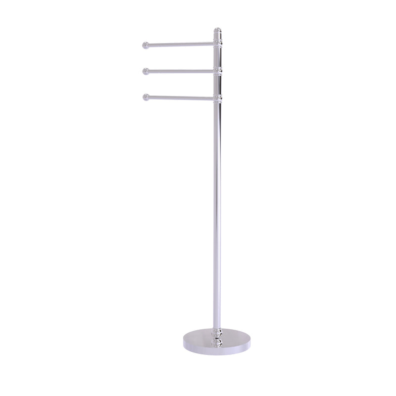 Allied Brass 49 Inch Towel Stand with 3 Pivoting Arms GLT-3-PC