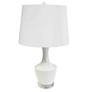 Dainolite 1 Light Incandescent Table Lamp Wh W/ Wh Shade GOL-271T-WH