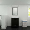 Modern Fittings Caroline Avenue 24" Single Bath Vanity with Calacatta Quartz Top and Round Sink Faucet