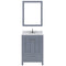 Modern Fittings Caroline Avenue 24" Single Bath Vanity with Calacatta Quartz Top and Round Sink