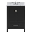 Modern Fittings Caroline Avenue 24" Single Bath Vanity with Calacatta Quartz Top and Square Sink