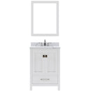 Modern Fittings Caroline Avenue 24" Single Bath Vanity with Calacatta Quartz Top and Square Sink