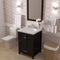 Modern Fittings Caroline Avenue 24" Single Bath Vanity with Cultured Marble Quartz Top and Round Sink