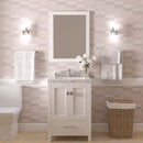 Modern Fittings Caroline Avenue 24" Single Bath Vanity with Cultured Marble Quartz Top and Round Sink