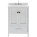 Modern Fittings Caroline Avenue 24" Single Bath Vanity with Cultured Marble Quartz Top and Round Sink