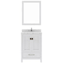 Modern Fittings Caroline Avenue 24" Single Bath Vanity with Cultured Marble Quartz Top and Round Sink