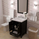 Modern Fittings Caroline Avenue 24" Single Bath Vanity with Cultured Marble Quartz Top and Square Sink