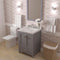 Modern Fittings Caroline Avenue 24" Single Bath Vanity with Cultured Marble Quartz Top and Square Sink Faucet