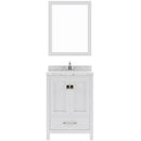 Modern Fittings Caroline Avenue 24" Single Bath Vanity with Cultured Marble Quartz Top and Square Sink