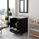 Modern Fittings Caroline Avenue 24" Single Bath Vanity with Quartz Top and Round Sink