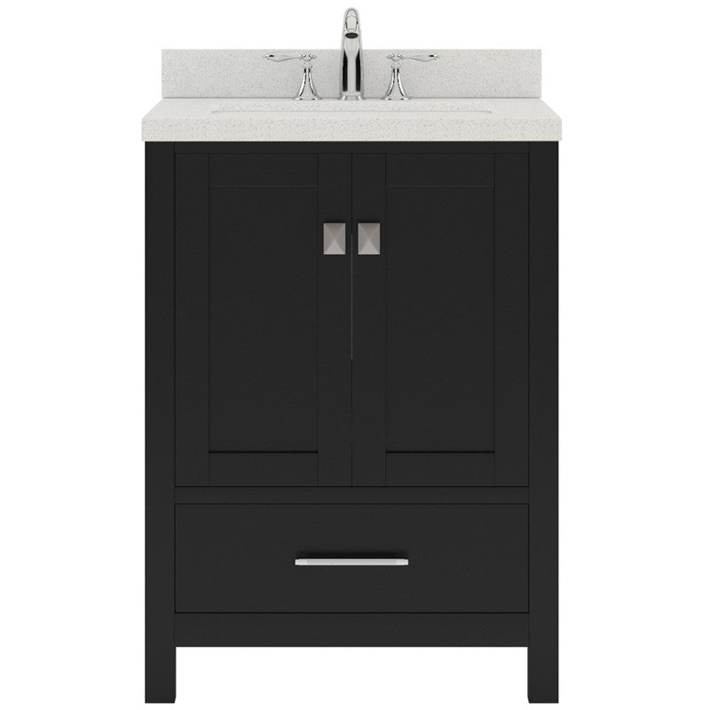 Modern Fittings Caroline Avenue 24" Single Bath Vanity with Quartz Top and Round Sink