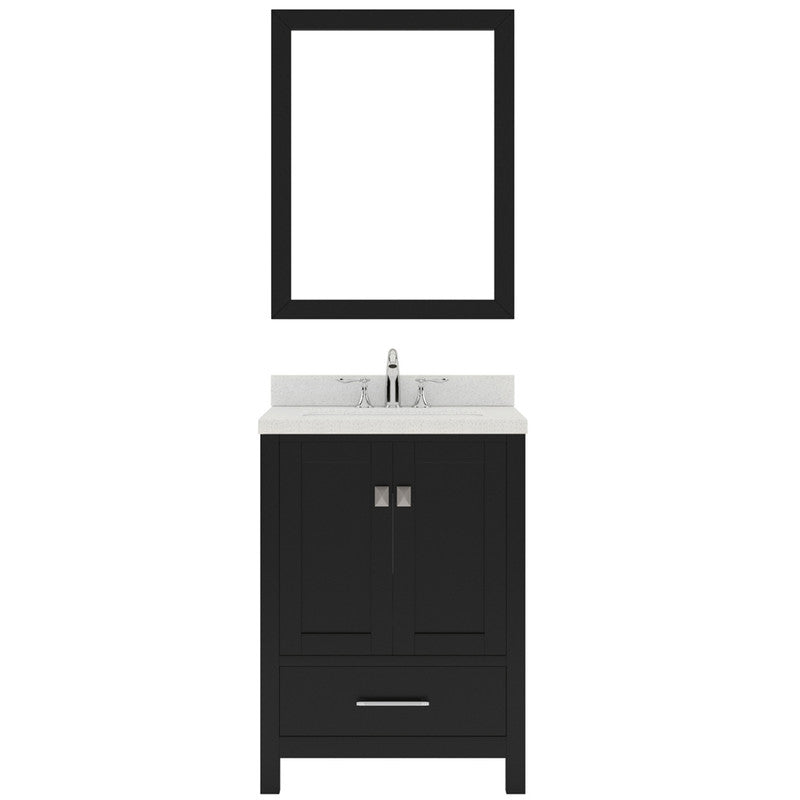 Modern Fittings Caroline Avenue 24" Single Bath Vanity with Quartz Top and Round Sink