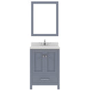 Modern Fittings Caroline Avenue 24" Single Bath Vanity with Quartz Top and Round Sink