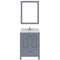 Modern Fittings Caroline Avenue 24" Single Bath Vanity with Quartz Top and Round Sink