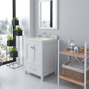 Modern Fittings Caroline Avenue 24" Single Bath Vanity with Quartz Top and Round Sink Faucet