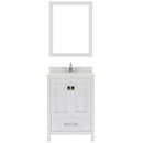 Modern Fittings Caroline Avenue 24" Single Bath Vanity with Quartz Top and Round Sink