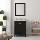 Modern Fittings Caroline Avenue 24" Single Bath Vanity with Quartz Top and Square Sink Faucet