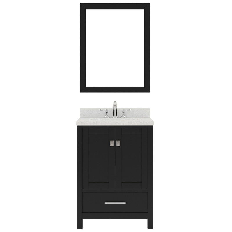 Modern Fittings Caroline Avenue 24" Single Bath Vanity with Quartz Top and Square Sink