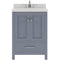 Modern Fittings Caroline Avenue 24" Single Bath Vanity with Quartz Top and Square Sink