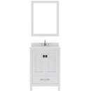 Modern Fittings Caroline Avenue 24" Single Bath Vanity with Quartz Top and Square Sink Faucet