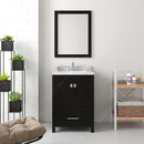 Modern Fittings Caroline Avenue 24" Single Bath Vanity with Marble Top and Round Sink