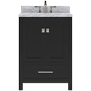 Modern Fittings Caroline Avenue 24" Single Bath Vanity with Marble Top and Round Sink