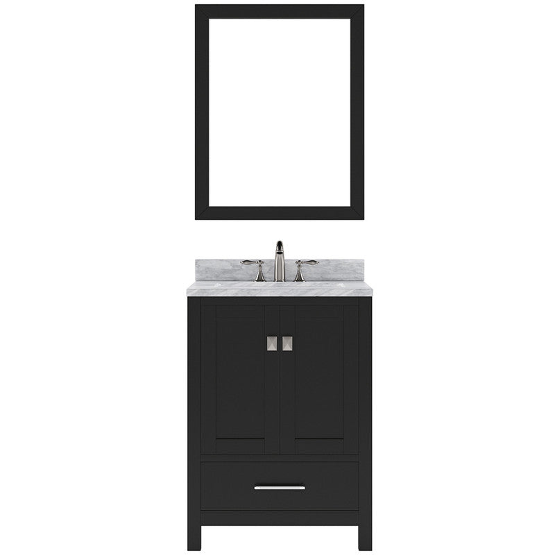 Modern Fittings Caroline Avenue 24" Single Bath Vanity with Marble Top and Round Sink