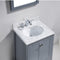 Modern Fittings Caroline Avenue 24" Single Bath Vanity with Marble Top and Round Sink Faucet