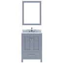 Modern Fittings Caroline Avenue 24" Single Bath Vanity with Marble Top and Round Sink