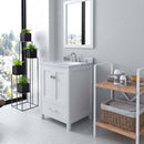 Modern Fittings Caroline Avenue 24" Single Bath Vanity with Marble Top and Round Sink Faucet