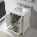 Modern Fittings Caroline Avenue 24" Single Bath Vanity with Marble Top and Round Sink