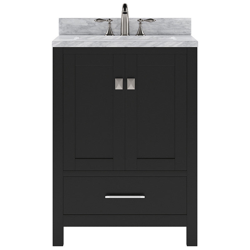 Modern Fittings Caroline Avenue 24" Single Bath Vanity with Marble Top and Square Sink