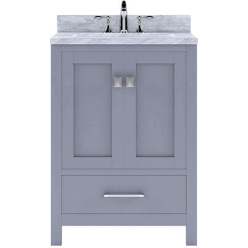 Modern Fittings Caroline Avenue 24" Single Bath Vanity with Marble Top and Square Sink