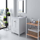 Modern Fittings Caroline Avenue 24" Single Bath Vanity with Marble Top and Square Sink