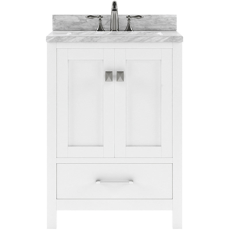 Modern Fittings Caroline Avenue 24" Single Bath Vanity with Marble Top and Square Sink