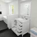 Modern Fittings Caroline Avenue 36" Single Bath Vanity with Calacatta Quartz Top and Round Sink