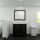 Modern Fittings Caroline Avenue 36" Single Bath Vanity with Calacatta Quartz Top and Square Sink Faucet