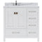 Modern Fittings Caroline Avenue 36" Single Bath Vanity with Calacatta Quartz Top and Square Sink 