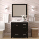 Modern Fittings Caroline Avenue 36" Single Bath Vanity with Cultured Marble Quartz Top and Round Sink Faucet